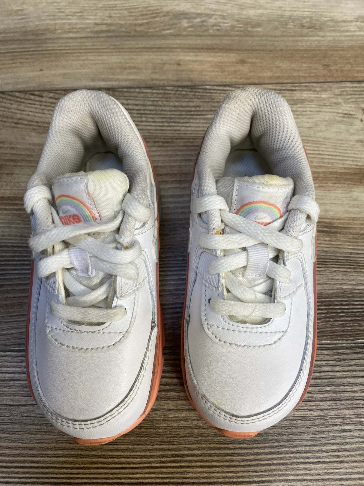 Nike Air Max 90 Leather SE TD 'White Light Madder Root' Sneakers sz 8c