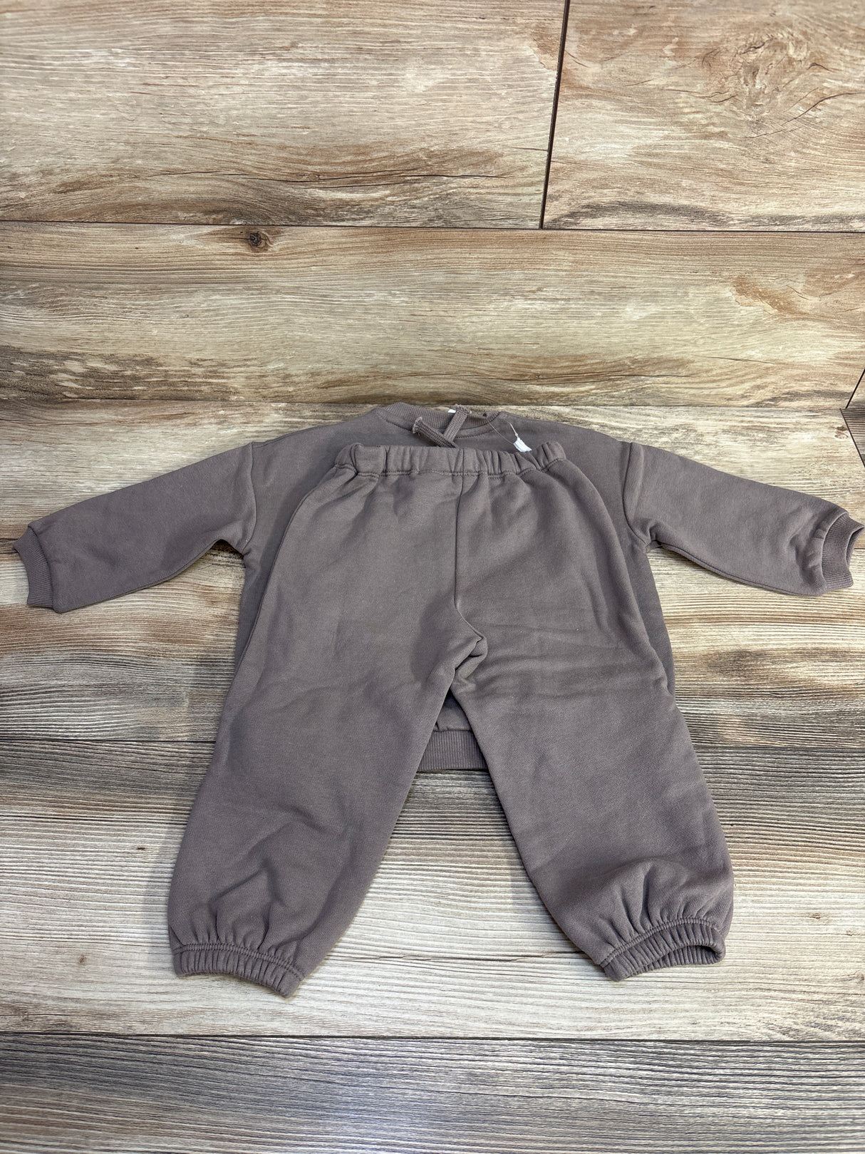 NEW H&M Peanuts Sweatshirt & Joggers 2pc Set Brown sz 18m