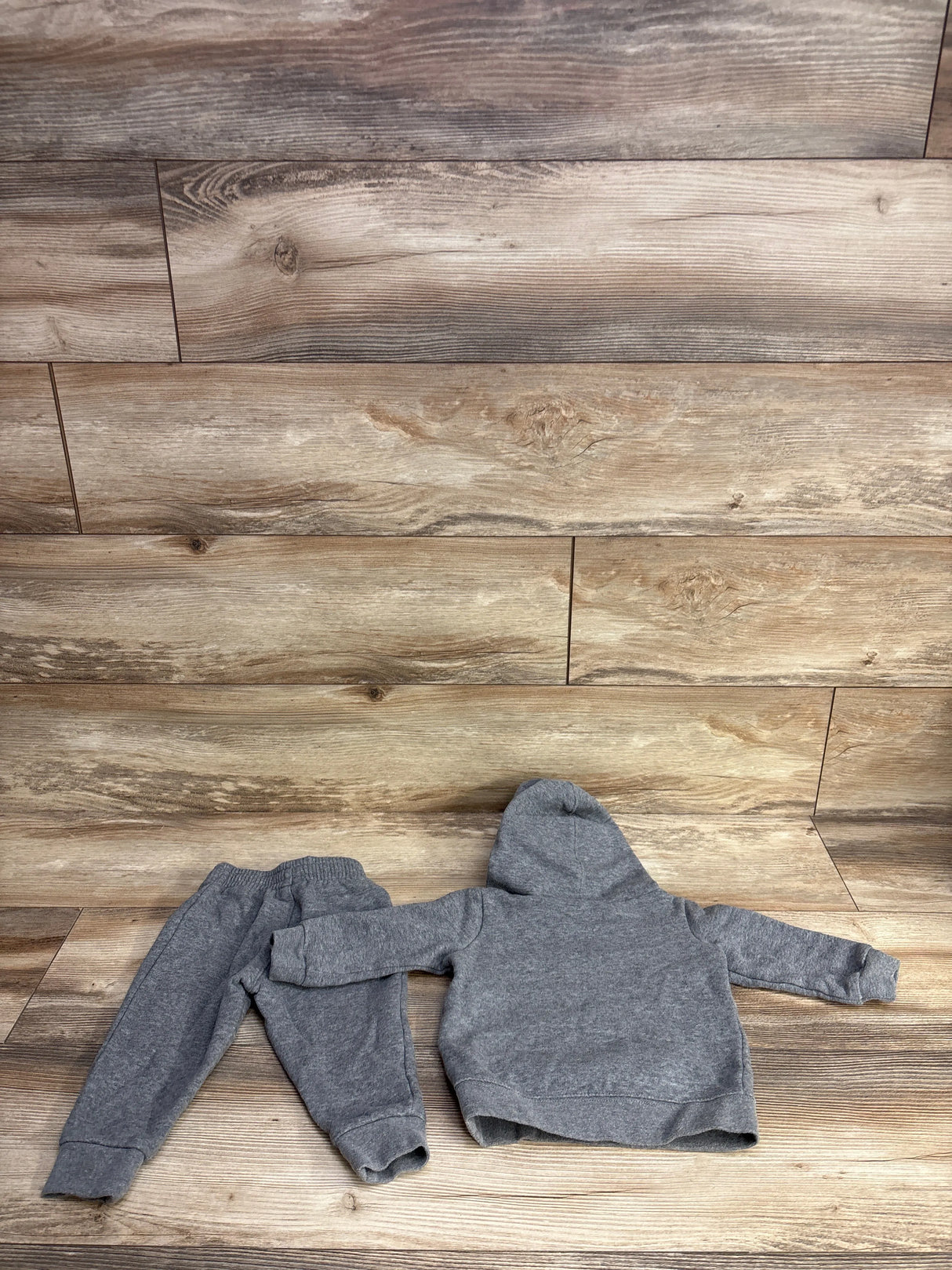 Jordan 2pc Pull Over Hoodie & Joggers Set Grey sz 12m