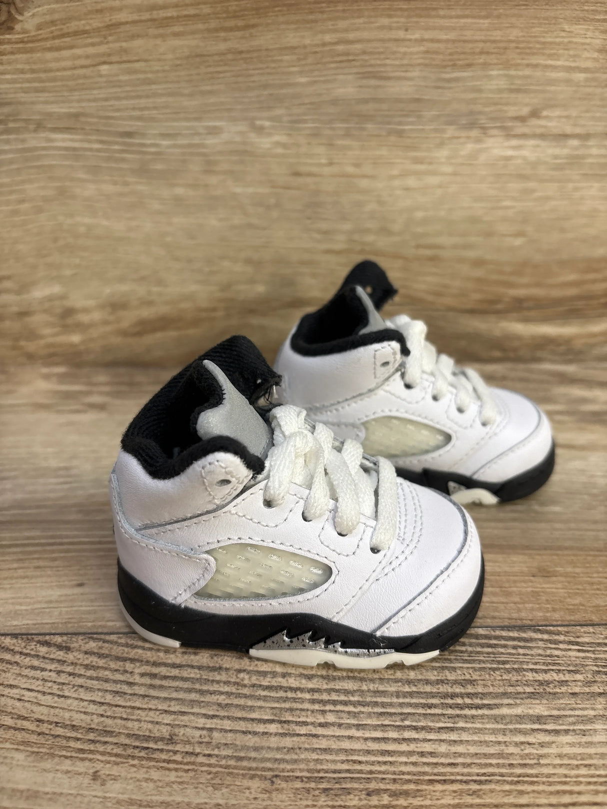 Air Jordan 5 Retro TD 'White Black' Sneakers sz 2c