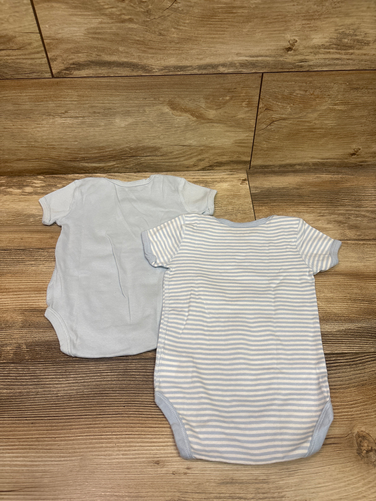 Burt's Bees Baby 2pk Bodysuit Blue sz 3-6m