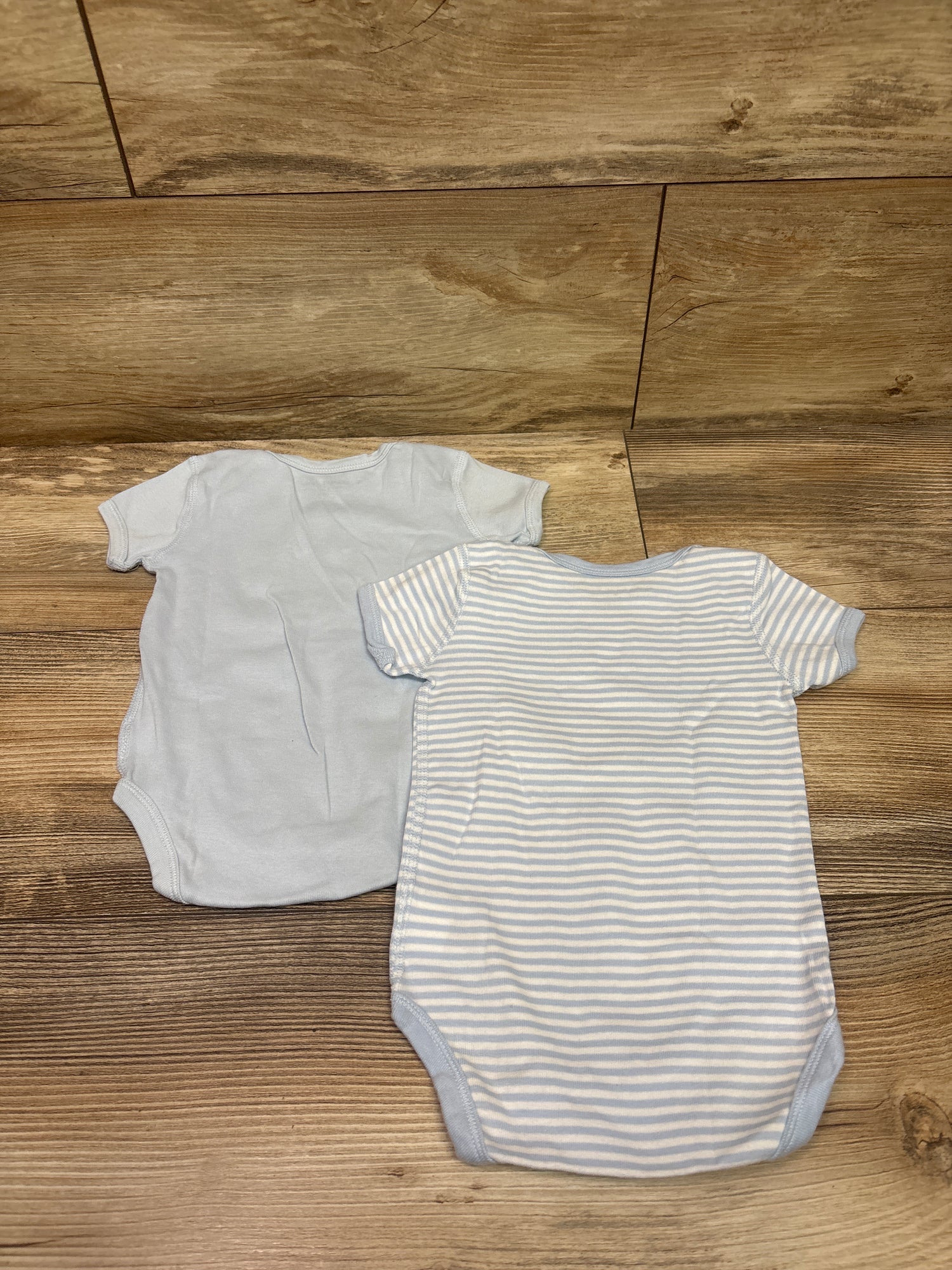 Burt's Bees Baby 2pk Bodysuit Blue sz 3-6m