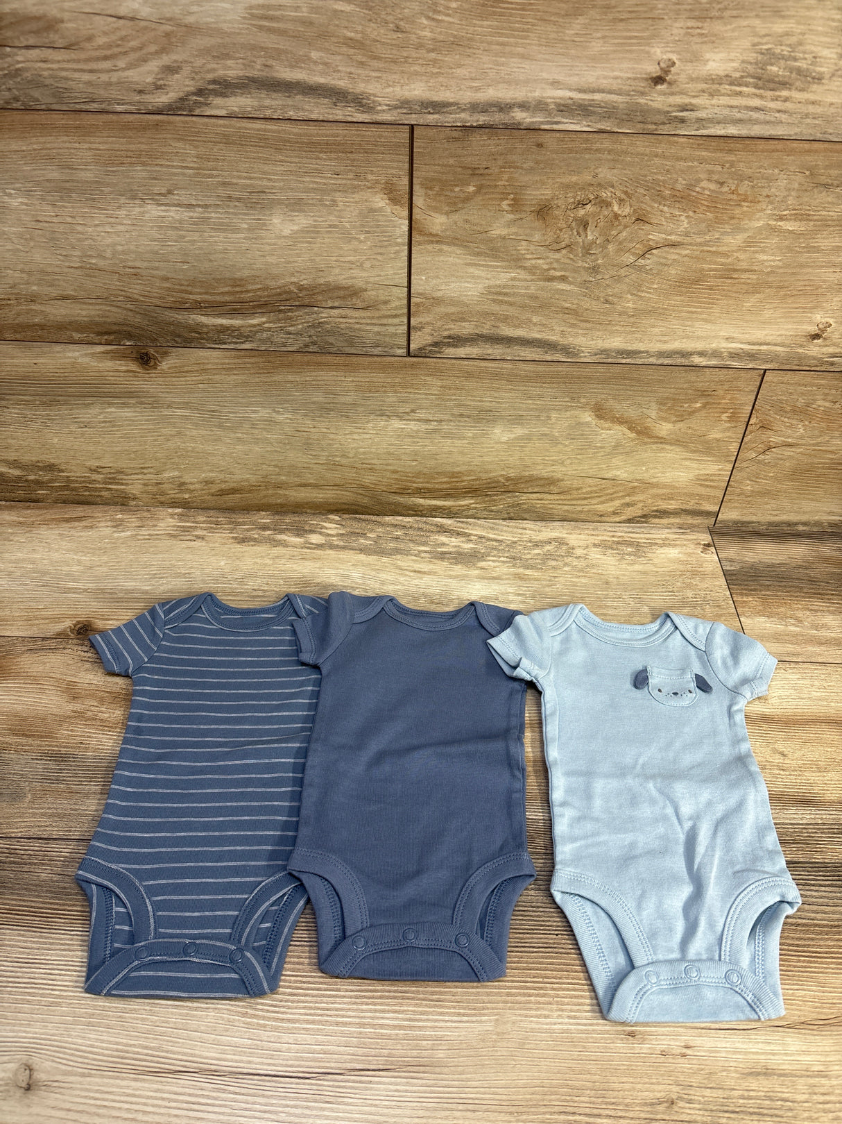 Carter's 3pk Bodysuits Blue sz Newborn