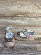 Mayoral Soft Sole Dressy Mary Jane Flats Taupe sz 4c