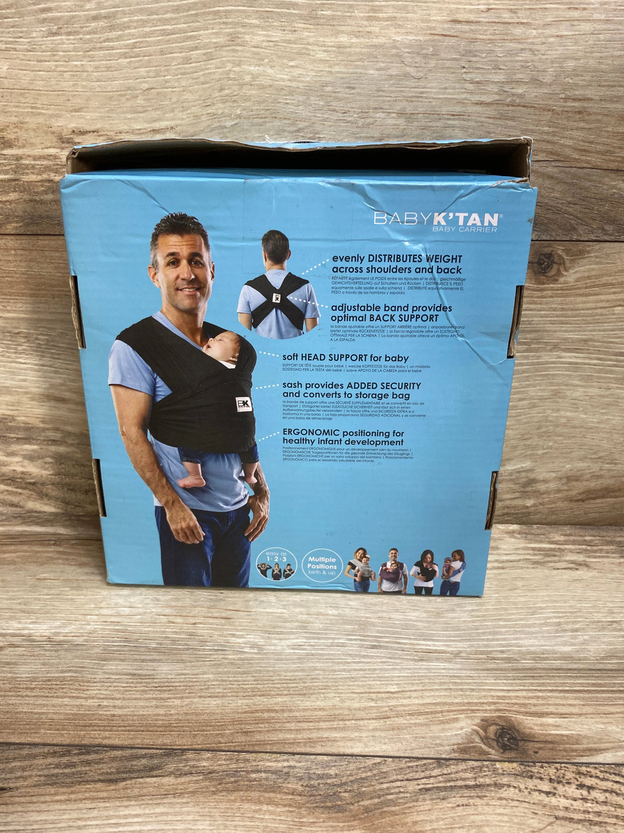 Baby K’tan Graphite Grey Baby Carrier sz XS