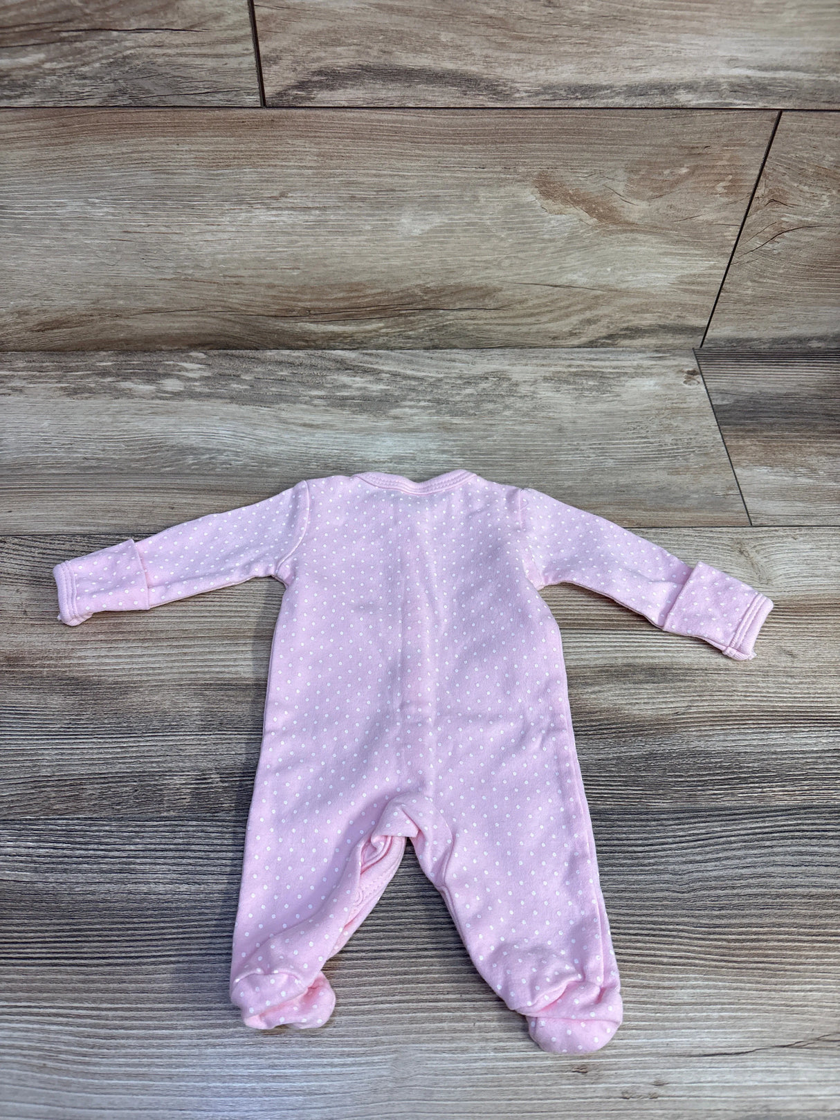 Hudson Baby Polka Dot Sleeper Pink sz Preemie - Me n Mommy To Be