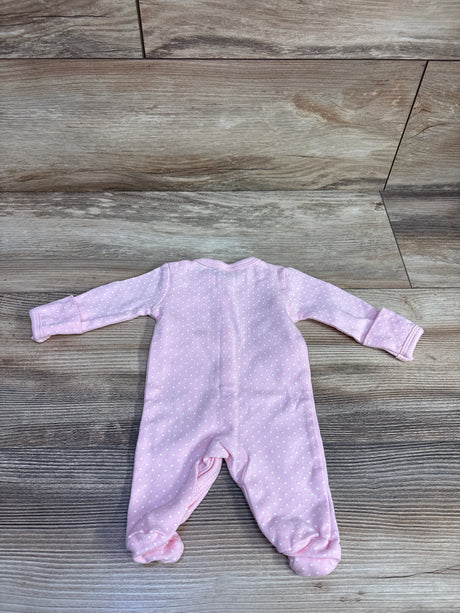 Hudson Baby Polka Dot Sleeper Pink sz Preemie - Me n Mommy To Be