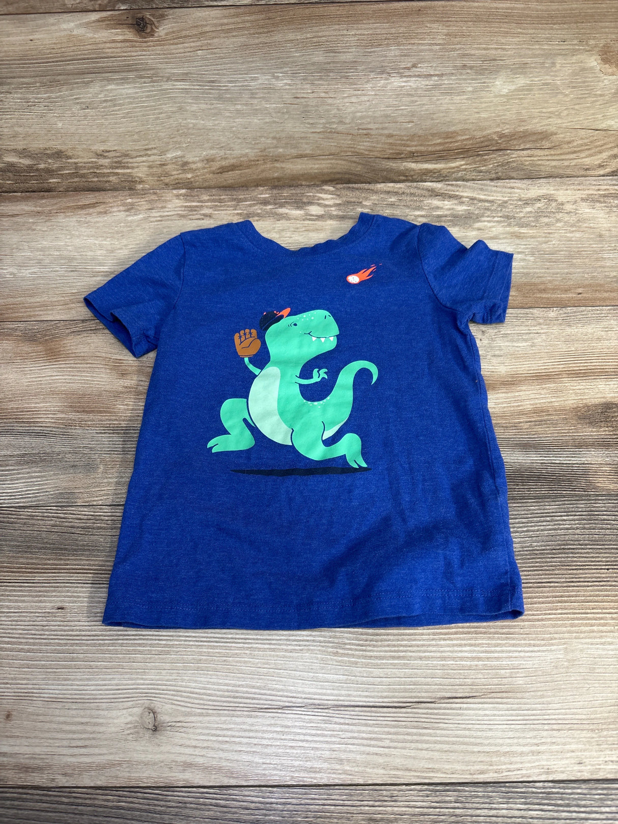 Cat & Jack Dinosaur Shirt Blue sz 3T