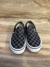 Vans Classic Slip-On Checkerboard Sneakers Grey sz 10.5c