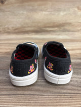 Wonder Nation Baby Shark Canvas Slip-On Sneakers Black sz 7c