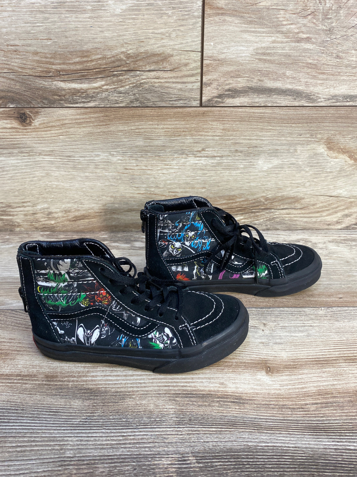 Disney x Vans Sk8-Hi 'Villains' Sneakers, Black sz 12c