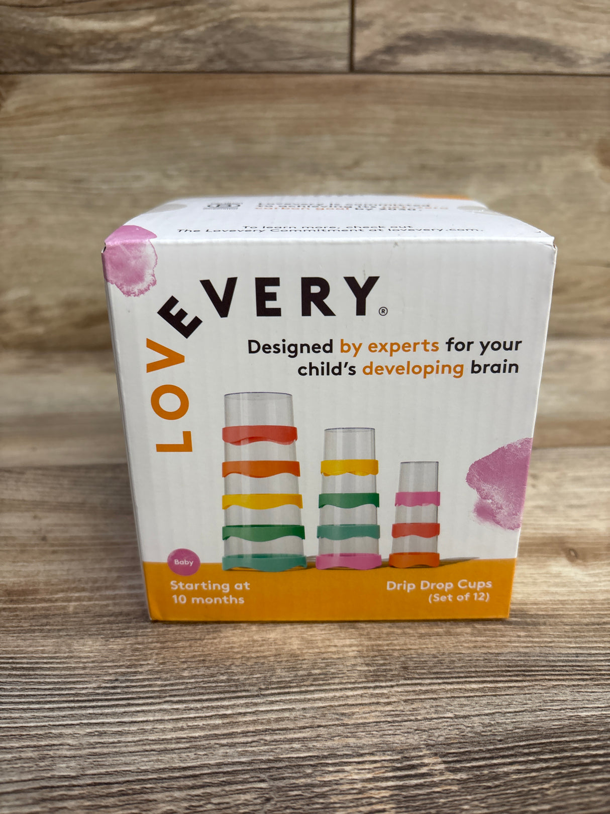 NEW Lovevery Nesting Stacking Drip Drop Cups