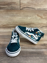 Vans Sk8-Hi Zip Shoes 'Mythical Glow Deep Teal' sz 5.5c