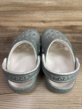 Crocs Classic Clogs Glitter Silver sz 8c
