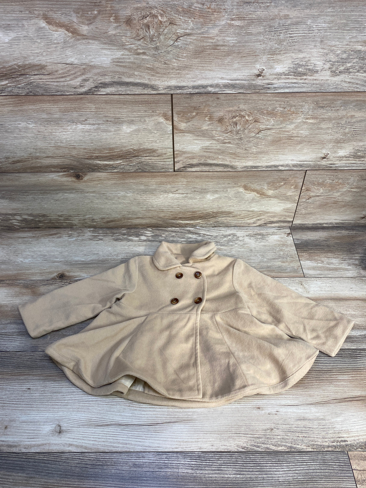 Shein Peacoat Dress Tan sz 12-18m