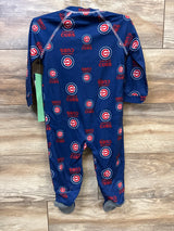 NEW MLB Chicago Cubs Raglan Zip Up Footie Blue sz 18m - Me n Mommy To Be