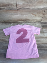IDOPARAS I'm Two Cute Shirt Pink sz 2T