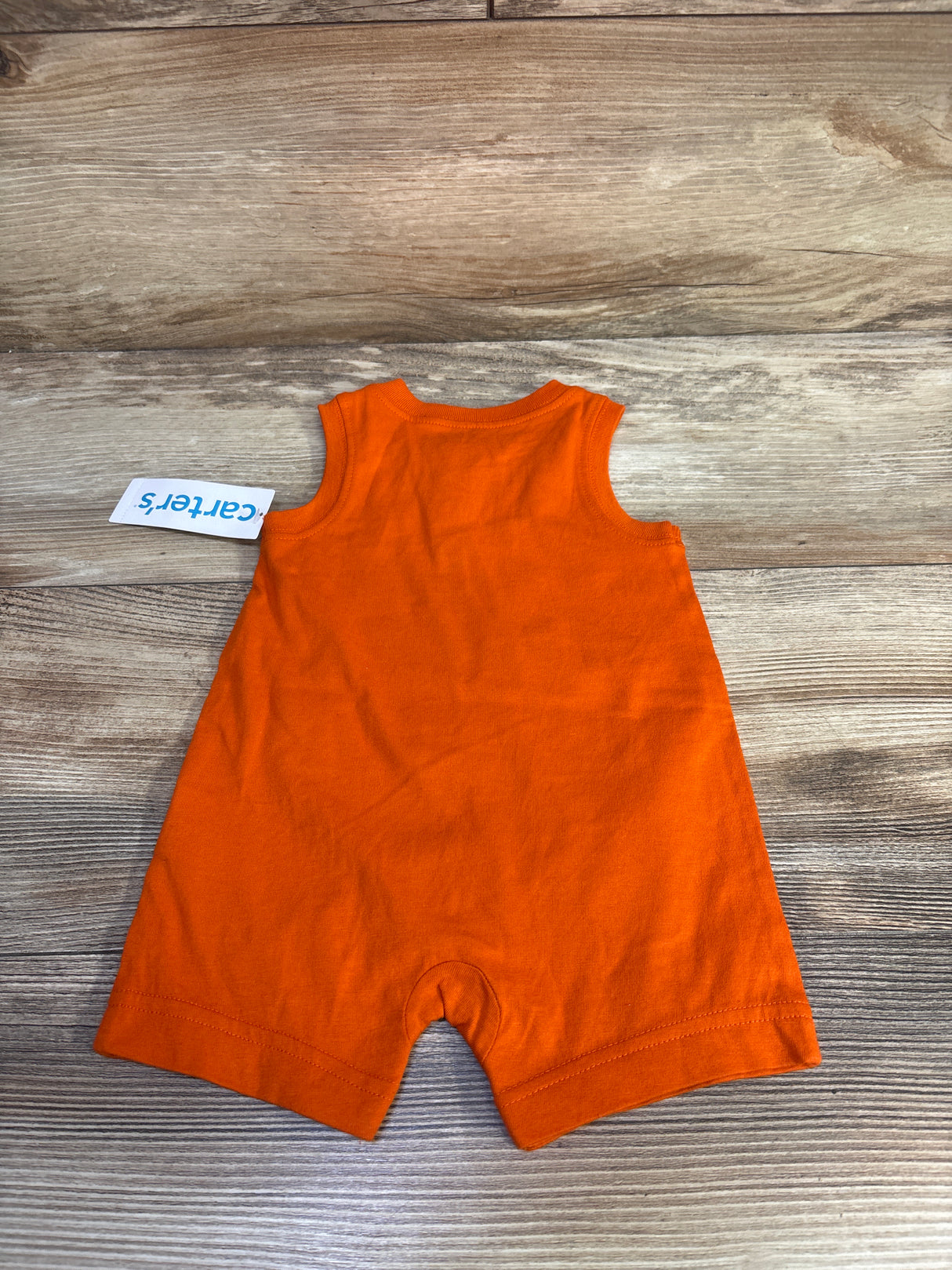 NEW Carters Henley Tank Shortie Romper Orange sz 3m