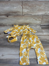 NEW Limited Edition 3pc Set Yellow sz 3/6m