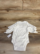 NEW Baby Gap 3pk Embroidered Bodysuits White sz 0-3m