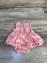 Carter's Striped Bodysuit Dress Pink sz Newborn