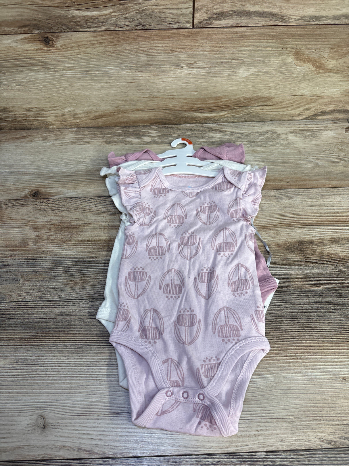 NEW Cloud Island 3pk Sleeveless Bodysuits Pink sz 6-9m