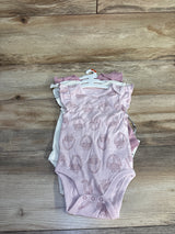 NEW Cloud Island 3pk Sleeveless Bodysuits Pink sz 6-9m