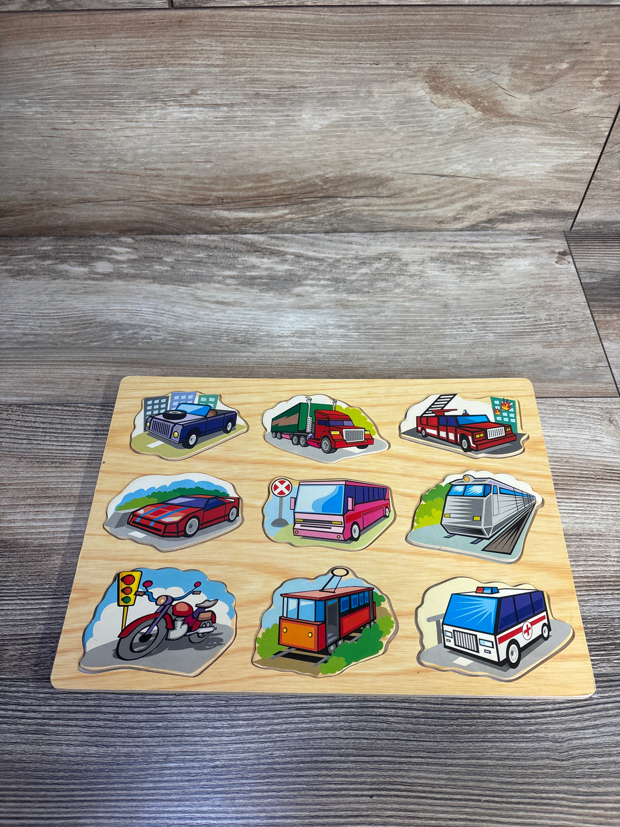 Educational Toys Vehicle Puzzle 9pc