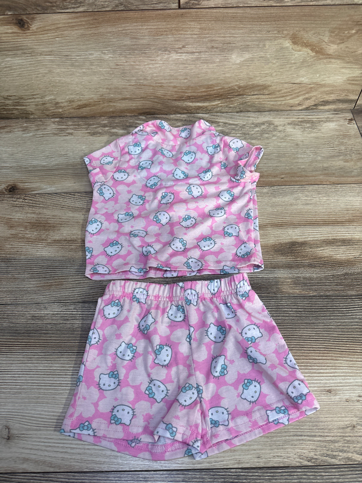 Hello Kitty 2pc Coat Style Pajama Set Pink sz 12m
