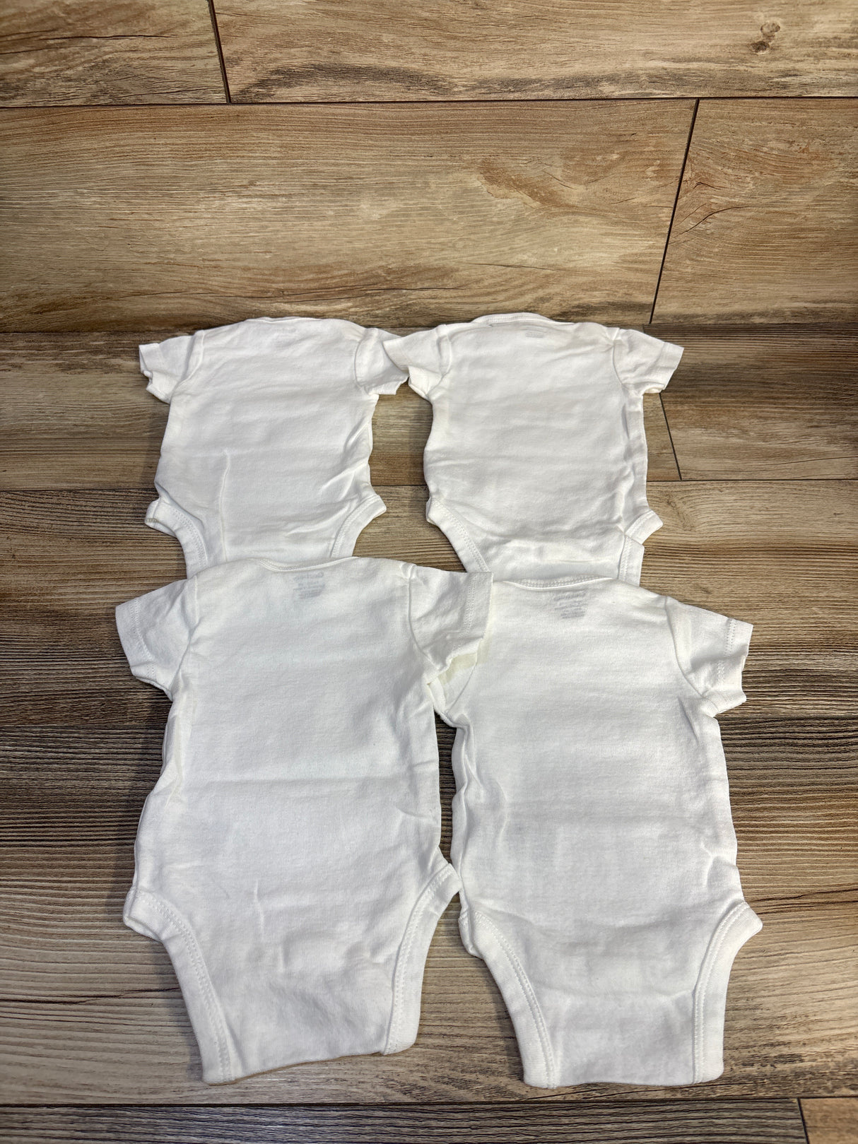 Gerber 4pk Bodysuit Set White sz Newborn