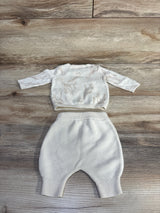Just One You 2pc Knit Giraffe Shirt & Bottoms Set Beige sz Newborn