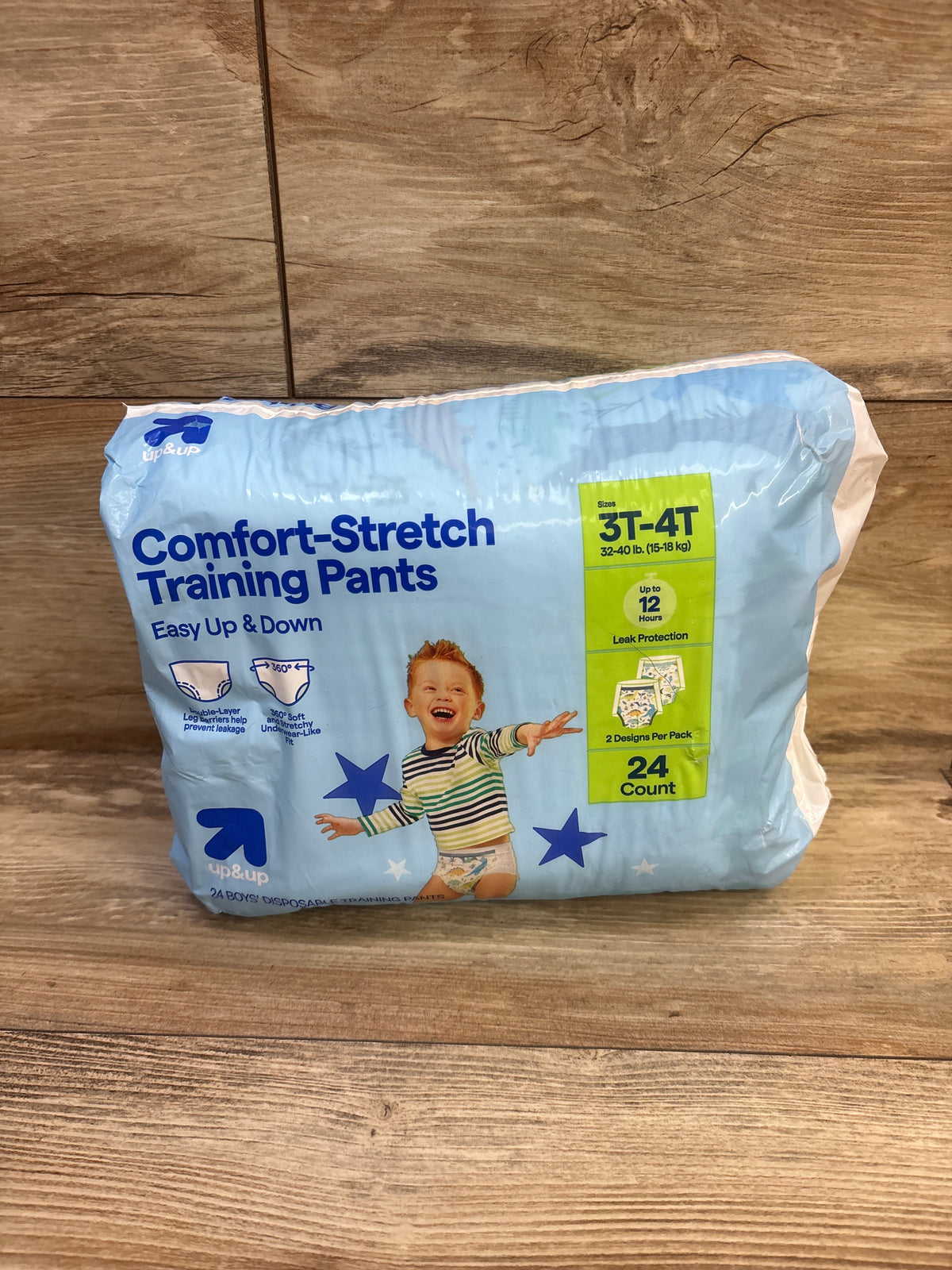 NEW up&up Comfort-Stretch Training Pants Size 3-4T 24ct