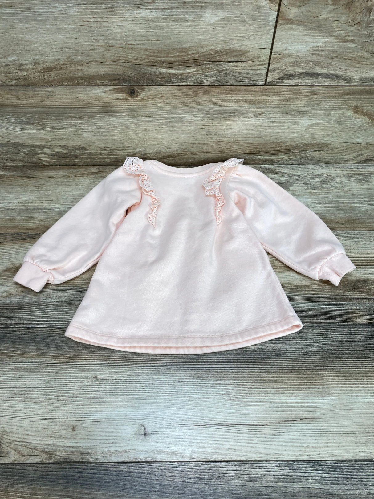 Baby Gap Barely Pink Eyelet 1pc Dress sz 12-18m