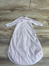 Hudson Baby Star Print Blanket Sleeper Pink sz 0-9m