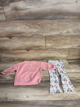 Disney Mickey & Friends 2pc Set Pullover Sweater & Leggings Pink sz 2T