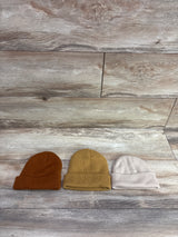 Krdevn Rib Knit Dinosaur Beanies 3pk Tan sz 6-36m