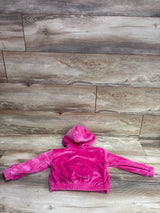Jumping Beans Velour Zip-Up Sweatshirt Pink sz 2T