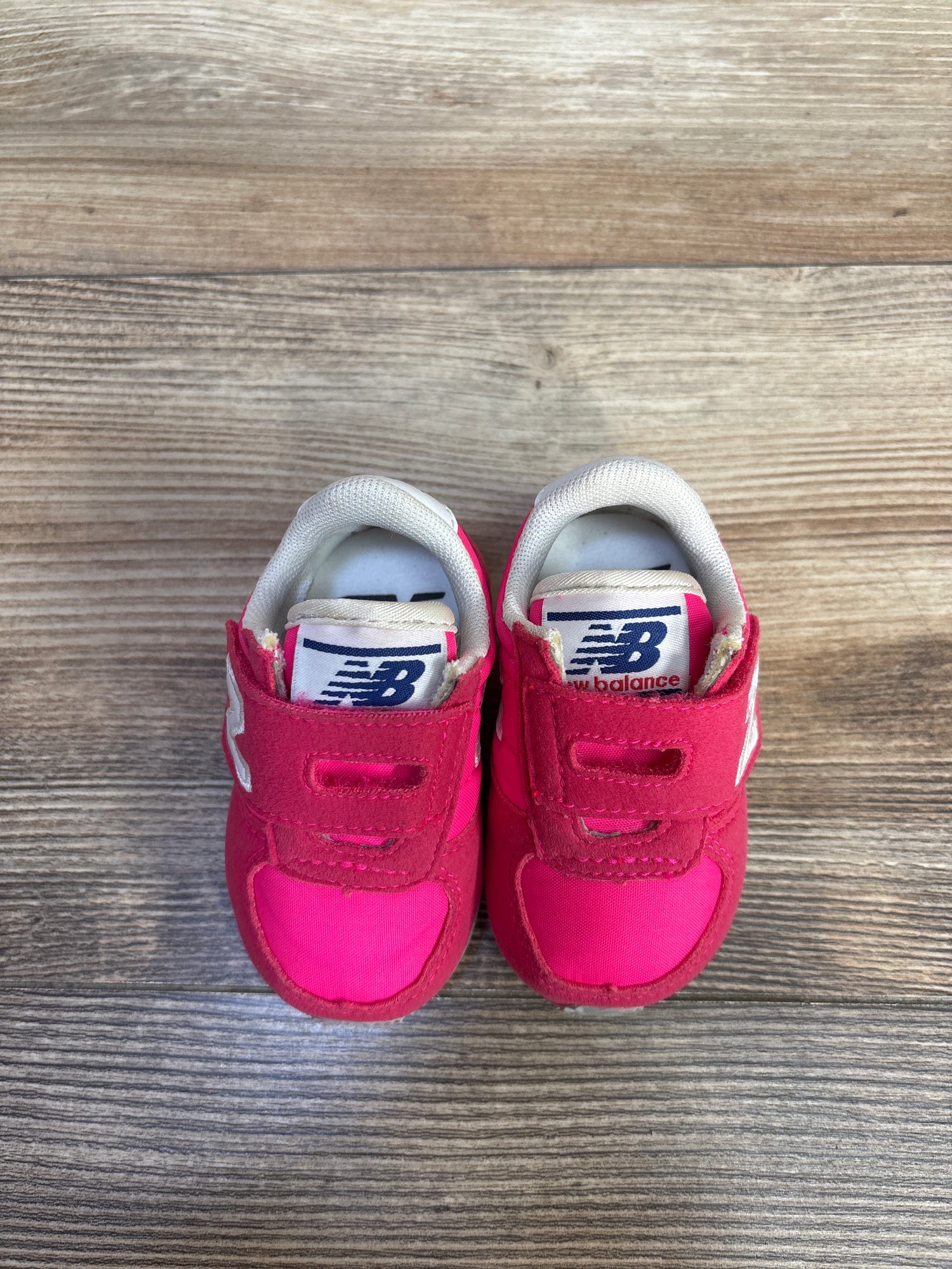 NWOT New Balance Hook & Loop Pink Sneakers sz 2c