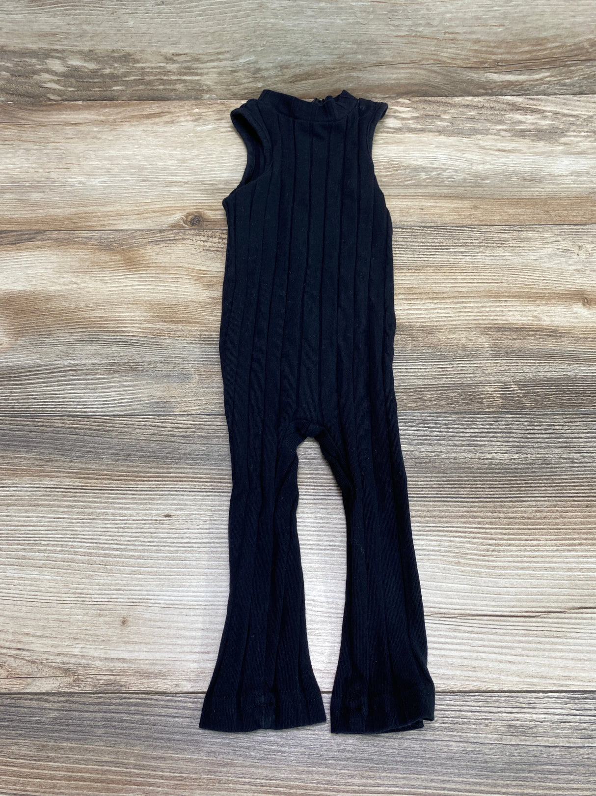 Shein Wide Rib Romper Black sz 6-9m - Me n Mommy To Be