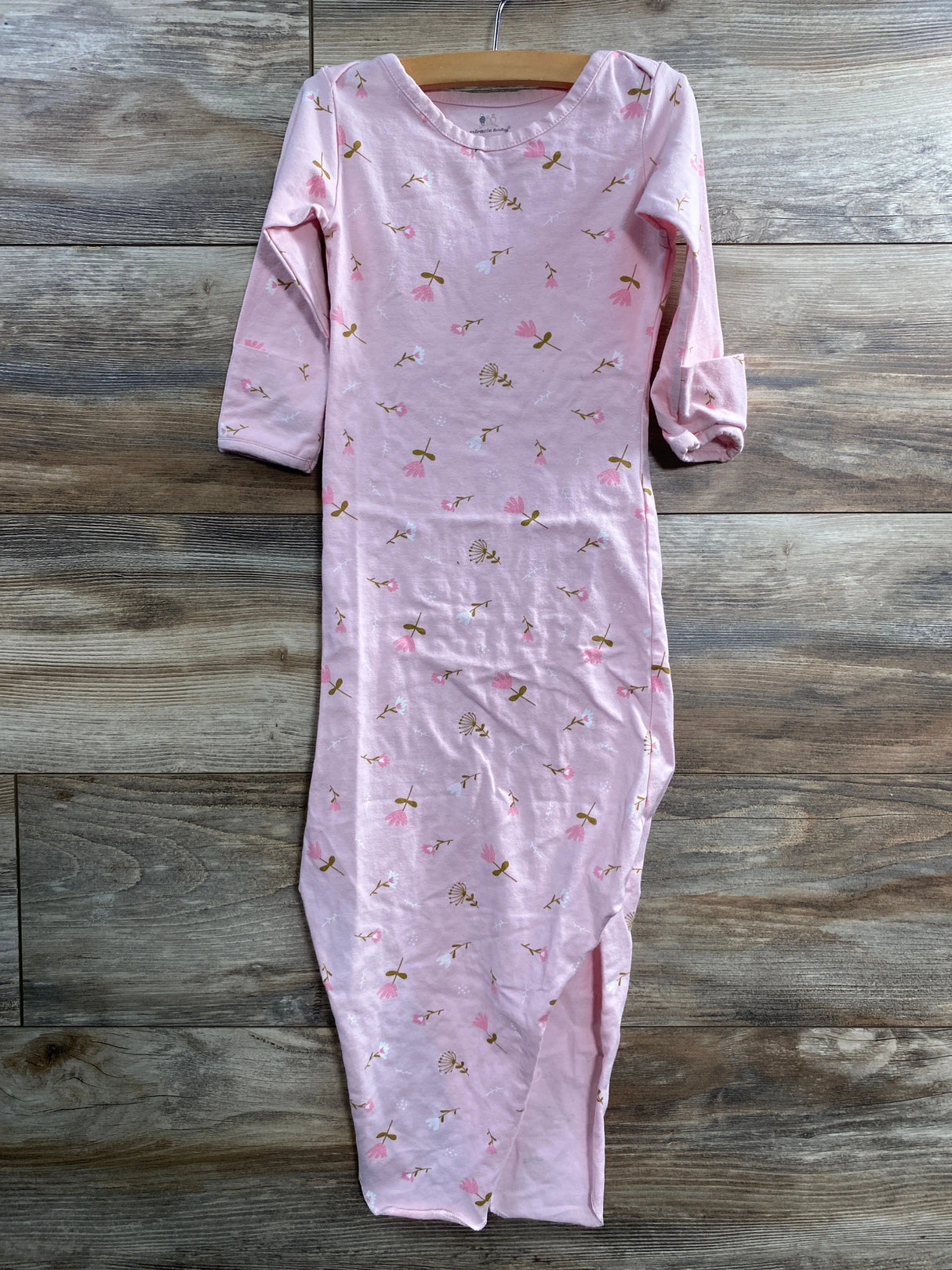 Miracle Baby Floral Knot Gown Pink sz 6-12m