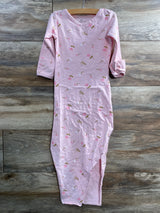 Miracle Baby Floral Knot Gown Pink sz 6-12m