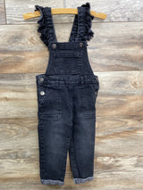 Art Class Denim Ruffled Overalls Black sz 2T