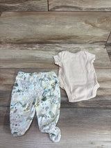 Sterling Baby 2pc Mommy's Baby Bodysuit & Footed Pants Beige sz Newborn