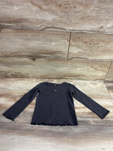 Zara Long Sleeve Ribbed Shirt Grey sz 18-24m