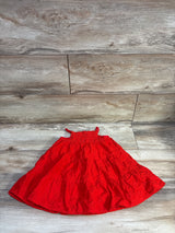Cat & Jack Eyelet Tiered Dress Red sz 18m