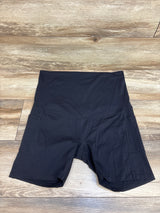 Poshdivah Over The Belly Yoga Shorts Black sz Large