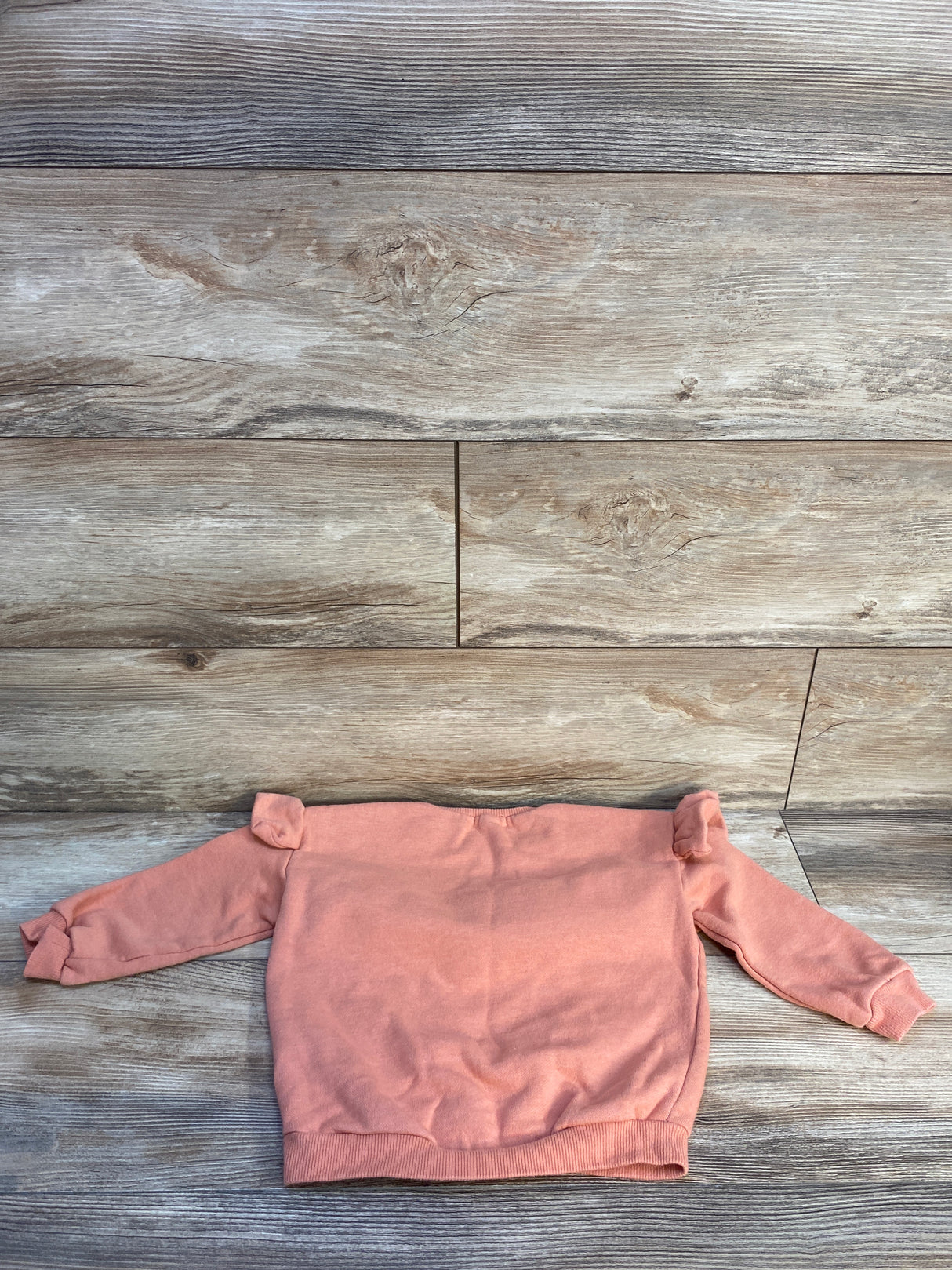 Rabbit + Bear Solid Ruffle Sweatshirt Orange sz 3T