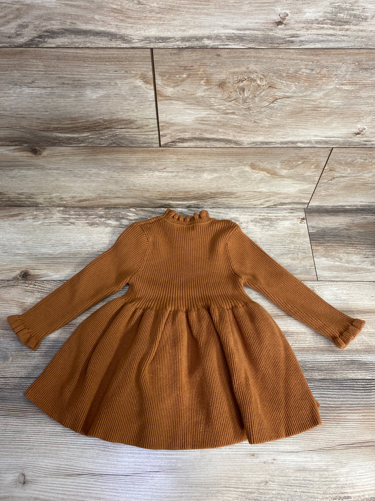 Myggpp Ribbed Sweater Knit Dress Carmel sz 3T