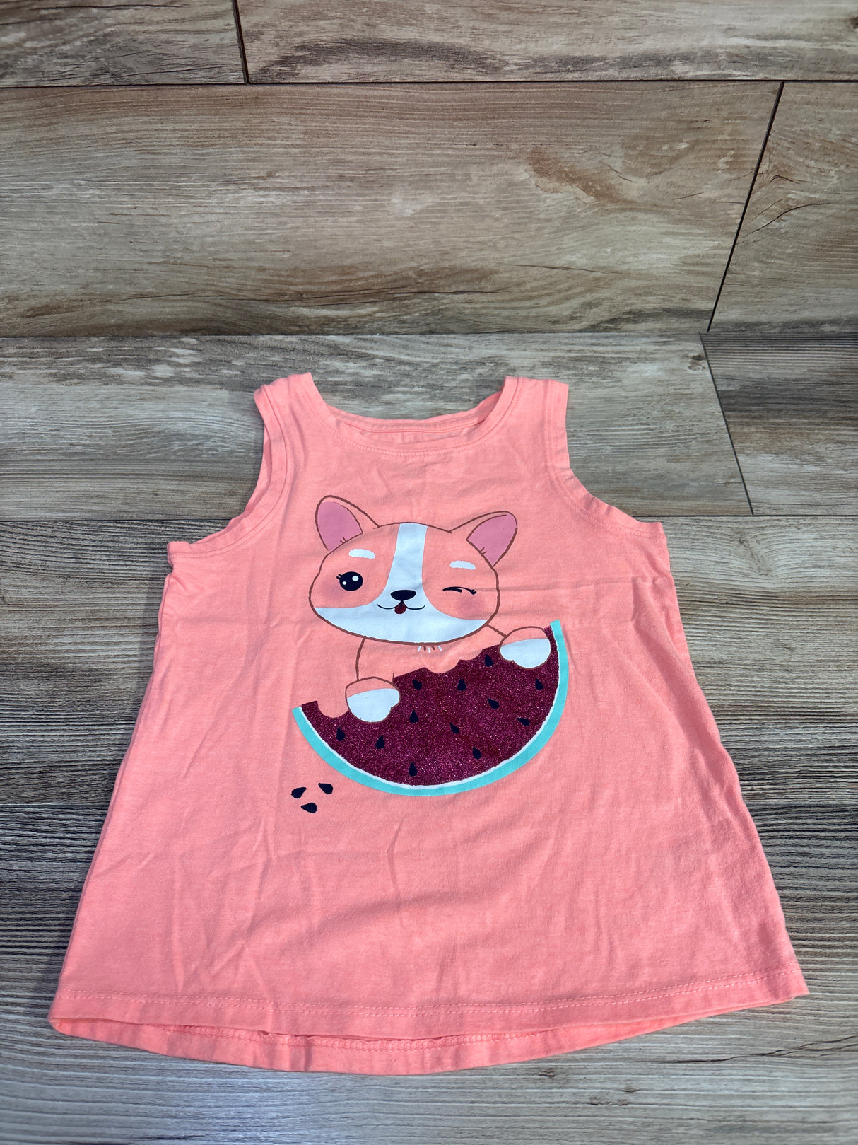 Cat & Jack Dog Tank Top Coral sz 5T