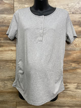 Ekouaer Henley Shirt Grey sz Medium